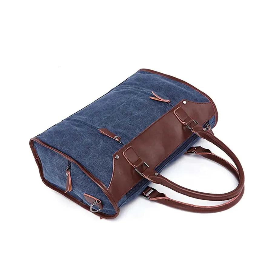 KTX-614547 Vintage Canvas Briefcase Handbag for Men - Casual Style and Versatile Use