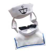 HKM-164371 Pet Sailor Suit - Adjustable Cloth Naval Outfit for Small to Medium Pets