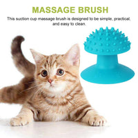 HKM-104211 Cat Self Grooming Brush and Scratcher with Cat Mint - Eco-Friendly Pet Hair Remover for Cats and Kittens