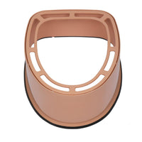 HKM-090387 Portable Toilet with Anti-Slip Pad - Brown Color