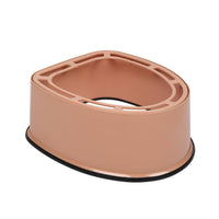HKM-090387 Portable Toilet with Anti-Slip Pad - Brown Color
