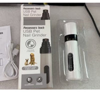 HKM-348947 Quiet Electric Pet Nail Grinder with Adjustable Speed and Ergonomic Design for Safe Nail Trimming