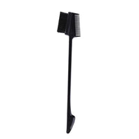 HKM-855443 Double-Sided Hair Edge Comb with Fine Bristles and Portable Design - Available in Blue, Purple, White, Black