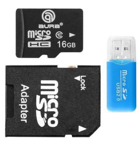 KTX-761747 Mini USB TF Card Reader with 16GB TF Card and SD Transfer Adapter