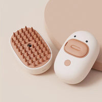 HKM-070291 3-in-1 Steam Brush for Cats and Dogs - Silicone Grooming Tool for Pet Massage and Hair Removal