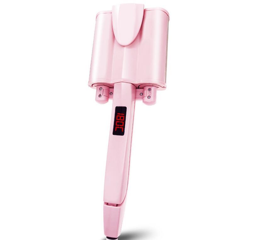 HKM-180243 Omelet Head Curling Iron with 21mm-30mm Tourmaline Ceramic Barrel and Temperature Control for Wet and Dry Hair