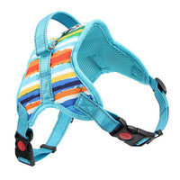 HKM-531859 Reflective Dog Harness and Leash Set - Adjustable Polyester Chest Strap with Scalable Size Options in Yellow, Blue, Gray, and Black