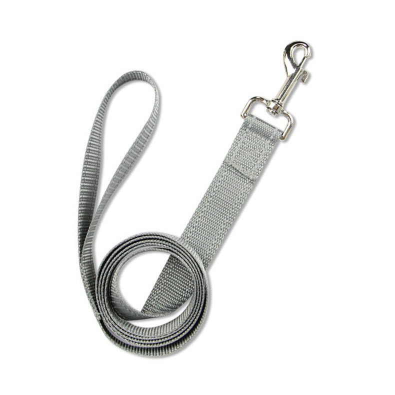 HKM-531859 Reflective Dog Harness and Leash Set - Adjustable Polyester Chest Strap with Scalable Size Options in Yellow, Blue, Gray, and Black