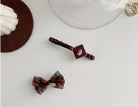 HKM-672851 Mini Bow Hair Clip - Original Design Small Hairpin for Side Hairstyles