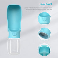 HKM-134675 Portable Dog Water Bottle with Foldable Design and Leak-Proof Features for All Dog Sizes