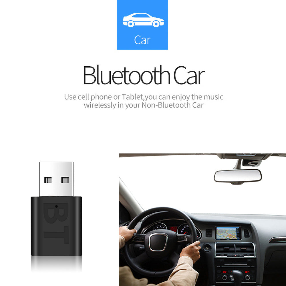 KTX-145363 Bluetooth 5.0 Audio Adapter - 2-in-1 Receiver and Transmitter for TV, Computer, and Car