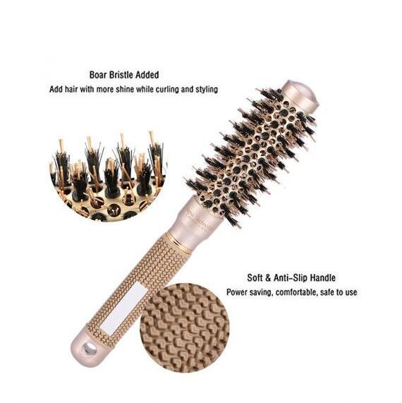 KTX-814035 Professional Plastic and Nylon Hair Brush - 30.4cm, Lightweight Design for Daily Use