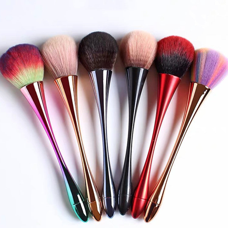 HKM-016979 Rose Gold Multifunctional Makeup Brush with Soft Fiber Wool Bristles