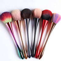 HKM-016979 Rose Gold Multifunctional Makeup Brush with Soft Fiber Wool Bristles
