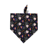 HKM-601875 Halloween Dog Bib Triangle Towel - Polyester Saliva Towel for Dogs in Various Styles