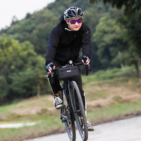 HKM-078355 Water-Repellent Bicycle Front Bag with Triangle Design for Convenient Storage