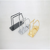 HKM-648979 Electric Hair Clipper Holder Rack - Stainless Steel Stand for Barbershops and Home Use in Silver and Gold