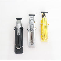HKM-648979 Electric Hair Clipper Holder Rack - Stainless Steel Stand for Barbershops and Home Use in Silver and Gold