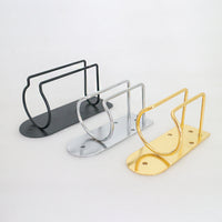 HKM-648979 Electric Hair Clipper Holder Rack - Stainless Steel Stand for Barbershops and Home Use in Silver and Gold