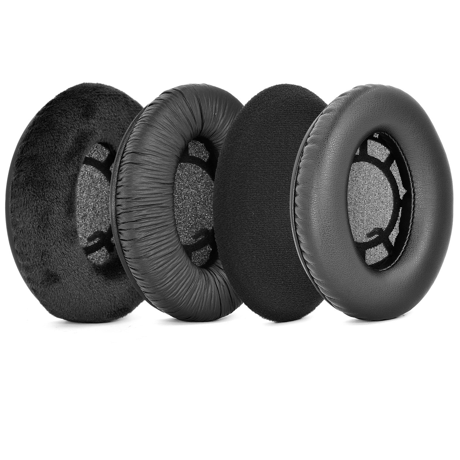 KTX-004435 Velvet Snap-On Sponge Ear Tips for SENHAI Sennheiser RS100/110/115/117/119 Earmuffs