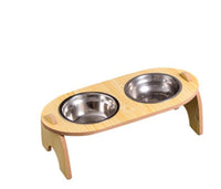HKM-570515 Adjustable Ceramic Cat Food Bowl with Stand - Ideal for Comfortable Feeding - Available in 15CM & 18CM Sizes
