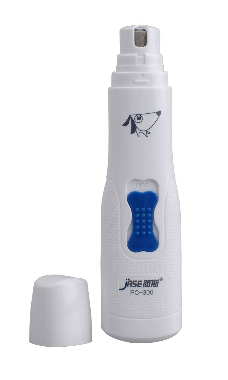 HKM-934163 Electric Pet Nail Grinder for Dogs and Cats - Safe, Quiet, and Effective Nail Clipper with Two Grinding Ports