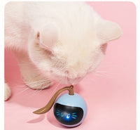 HKM-985171 Interactive Fitness Ball Toy for Cats - Fog Blue, Plastic, 48mm Diameter, 60g