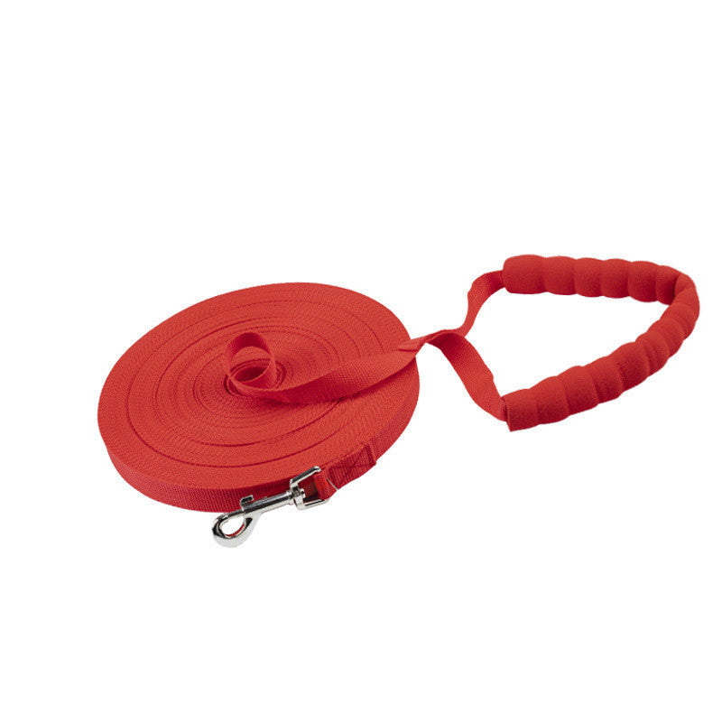 HKM-971347 Durable PP Dog Traction Rope with Sponge Cover - Multiple Lengths and Color Options Available