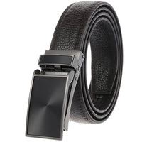 HKM-593939 Automatic Buckle Genuine Leather Belt - Model LY33-30001-5