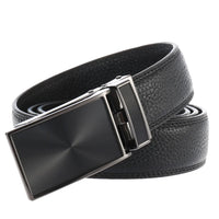 HKM-593939 Automatic Buckle Genuine Leather Belt - Model LY33-30001-5
