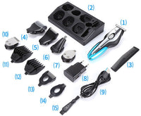 HKM-746131 Multifunctional Hair Clipper Set with Shaving and Trimming Accessories