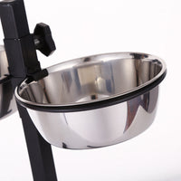 HKM-536595 Stainless Steel Elevated Dog Bowl Set - Durable Pet Tableware in Various Sizes