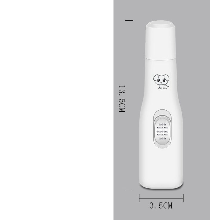 HKM-965779 Electric Nail Polisher for Pets - Safe and Quiet Dog & Cat Electric Nail Clipper with Battery Power