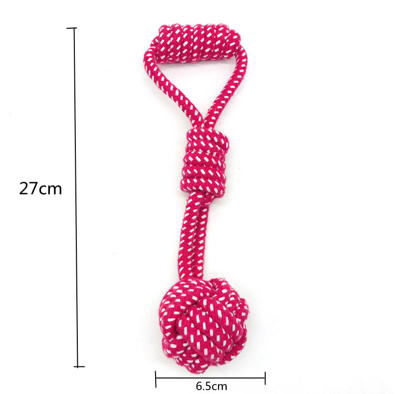 HKM-918483 Cotton Rope Dog Molar Ball Toy for Interactive Play and Dental Care