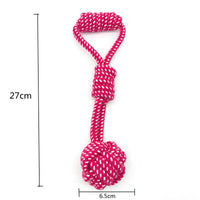 HKM-918483 Cotton Rope Dog Molar Ball Toy for Interactive Play and Dental Care
