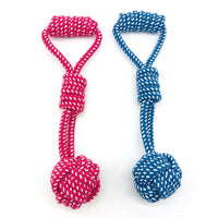 HKM-918483 Cotton Rope Dog Molar Ball Toy for Interactive Play and Dental Care