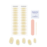 HKM-367635 Full Paste Waterproof Nail Stickers with Alcohol Pad and Nail File - Embossed Pattern Design
