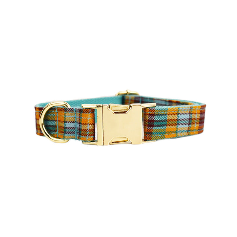 HKM-904659 Velvet Fabric Dog Collar with Leash, Bow, Flower, Dog Vest, and Poop Bag