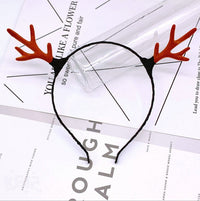 HKM-914579 Festive Christmas Antlers Headband for Holiday Celebrations