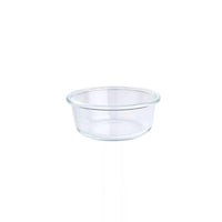 HKM-092499 Elevate Your Pet's Dining Experience with a Stylish Glass and Beech Pet Bowl - Large 800ml / Small 480ml Options Available