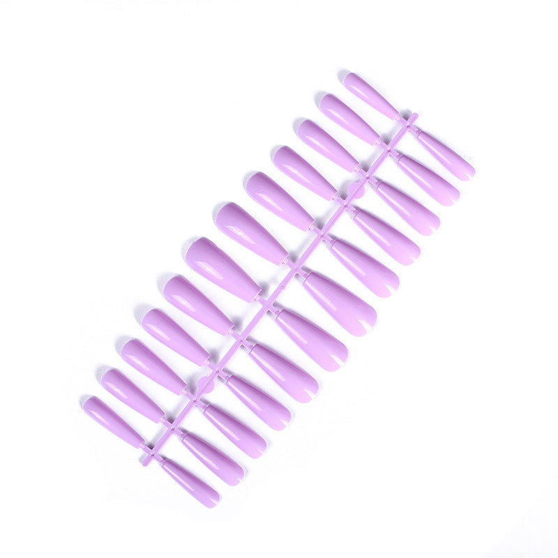 HKM-628627 24 Trapezoidal Long False Ballet Nails for Acrylic, Gel, or Fiberglass Designs