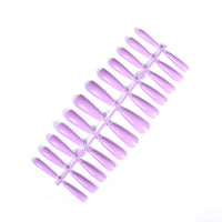 HKM-628627 24 Trapezoidal Long False Ballet Nails for Acrylic, Gel, or Fiberglass Designs