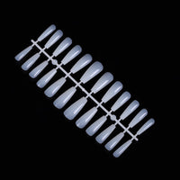 HKM-628627 24 Trapezoidal Long False Ballet Nails for Acrylic, Gel, or Fiberglass Designs
