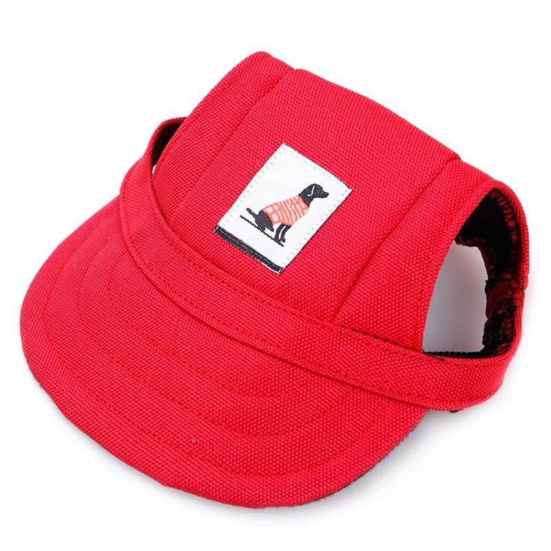 HKM-831571 Dog Baseball Cap for Small to Medium Pets - Adjustable Polyester Hat for Puppies, Cats, and Toy Dogs
