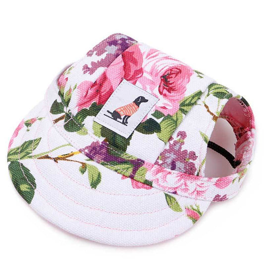 HKM-831571 Dog Baseball Cap for Small to Medium Pets - Adjustable Polyester Hat for Puppies, Cats, and Toy Dogs