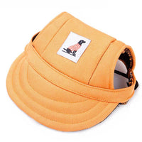 HKM-831571 Dog Baseball Cap for Small to Medium Pets - Adjustable Polyester Hat for Puppies, Cats, and Toy Dogs