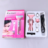 HKM-447251 4-in-1 Rechargeable Multi-Functional Shaver for Eyebrow, Nose, Ear, and Armpit Hair Removal