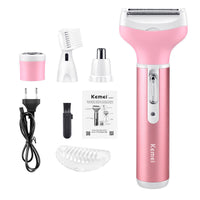HKM-447251 4-in-1 Rechargeable Multi-Functional Shaver for Eyebrow, Nose, Ear, and Armpit Hair Removal