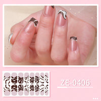 HKM-627475 Ladies Waterproof Nail Art Stickers - Love Heart Designs with Nail File