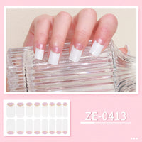 HKM-627475 Ladies Waterproof Nail Art Stickers - Love Heart Designs with Nail File